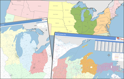Sales territory design for regions, districts and territories...